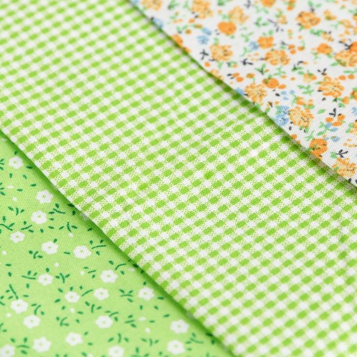 Ткань для пэчворка 3 лоскута «Весенний лужок», 50 × 50 см Ткань для пэчворка 3 лоскута «Весенний лужок», 50 × 50 см