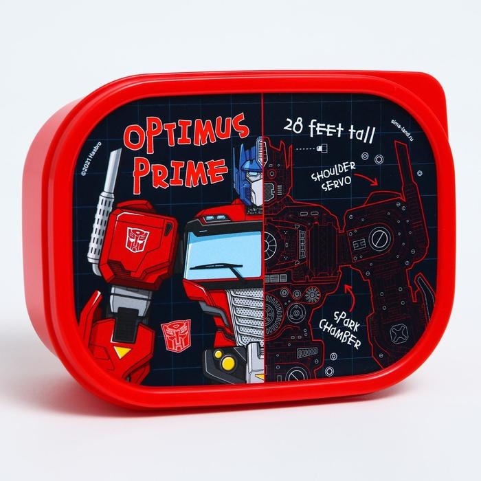 Ланч-бокс прямоугольный 0,5 л  Ланч-бокс прямоугольный 0,5 л "Optimus Prime", Трансформеры