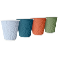 Стакан одноразовый бум 2-сл d-80мм 200мл Узоры 50шт/уп NDW9