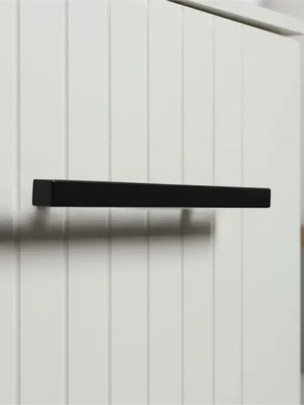 Ручка-рейлинг квадрат CAPPIO, м/о 128 мм, L=200 мм, цвет черный