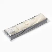 Подставка для часов, браслетов QF, флок, 4 места, 33&times;8&times;3.5 см, серо-бежевая
