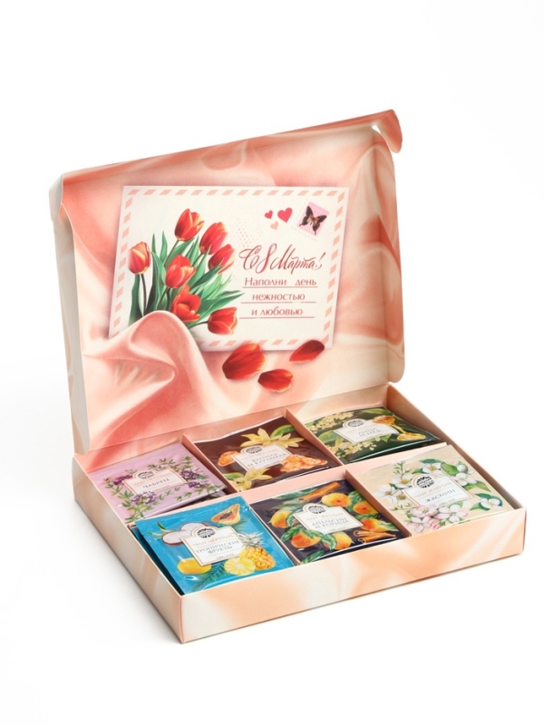 Чай подарочный «8 Марта: открытка», 30 п Чай подарочный «8 Марта: открытка», 30 п