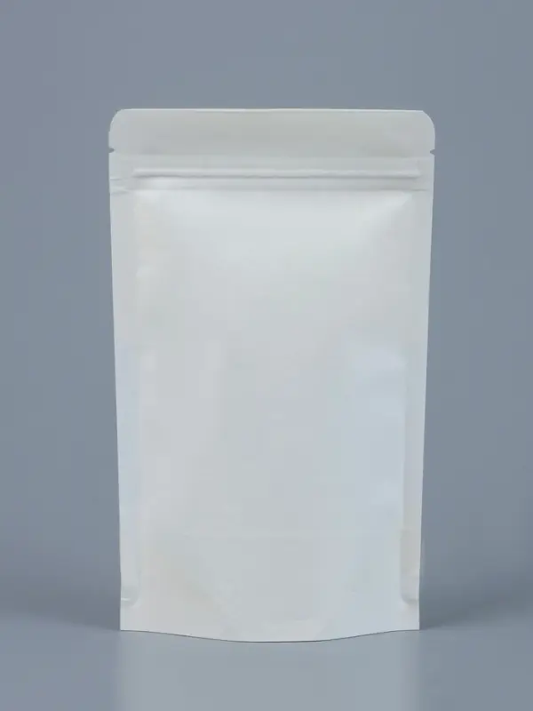 Пакет Zip-lock Крафт, белый, с прямоугольным окном, 12&times;20 см