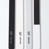 Набор пилок для ногтей, прямые, 100/180, 180/200, 200/240 грит, 18 см, 4 шт.