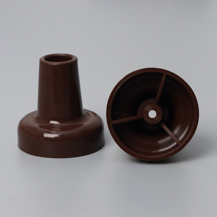 Карниз двухрядный, ширина 140 см, d=28 мм, пластиковые элементы, цвет орех Карниз двухрядный, ширина 140 см, d=28 мм, пластиковые элементы, цвет орех