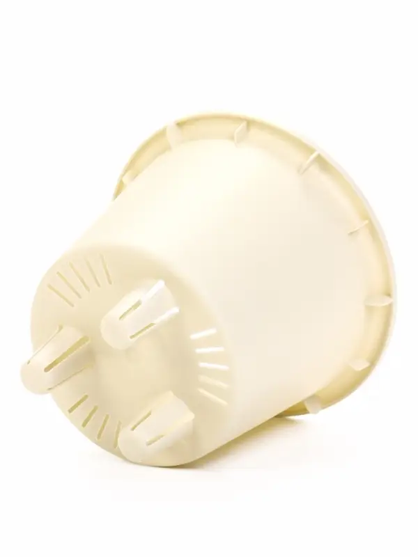 Кашпо со вставкой 1 л d15 см h14 см РАМОНА белый