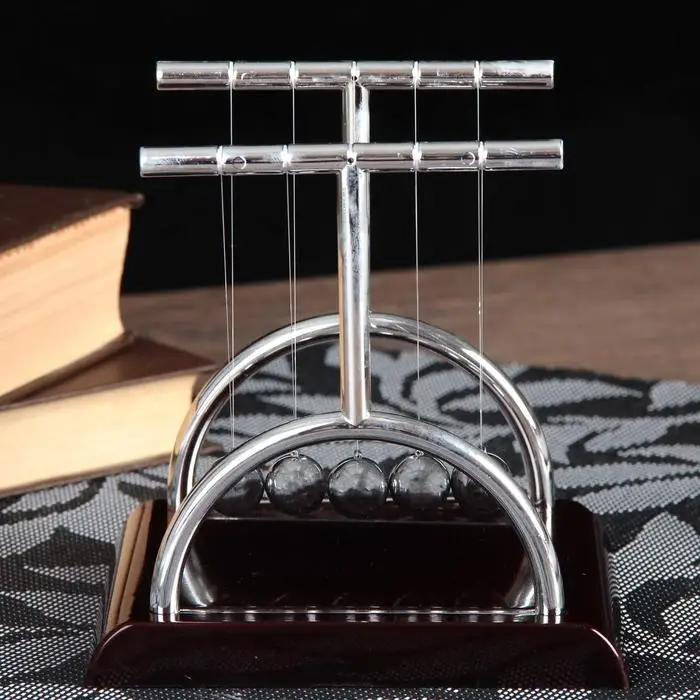 Маятник "Шары техно" квадрат столбик 13,5 x 13,5 x 11,5 см