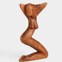 Абстракция &laquo;Красота&raquo;, 14&times;4&times;25 см, дерево суар