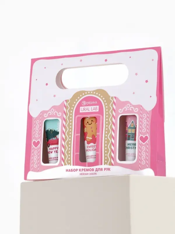 Крем для рук, набор 3 шт х 30 мл, нежная забота, URAL LAB