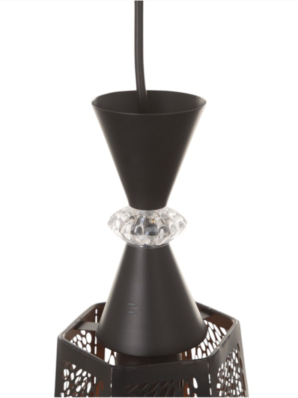 Светильник Светильник "Цветы" 1х40Вт Е27 черный 15х15х35+100см