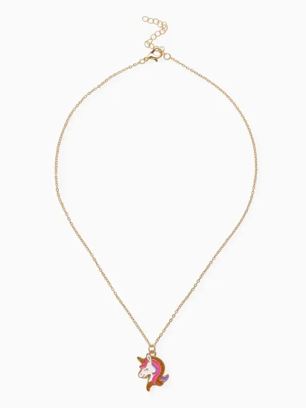Кулон детский Выбражулька&laquo;Единорог&raquo;, 40 см, цветной в золоте