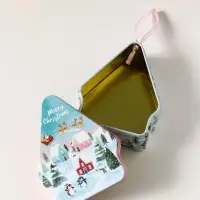 Шкатулка подарочная &laquo;Домик подвесной. Город в ожидании Нового года&raquo;, металл, фигурная, 8.5&times;10.5&times;4 см