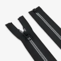 Молния &laquo;Трактор&raquo;, №5, разъёмная, замок автомат, декоративные звенья, 60 см, чёрная