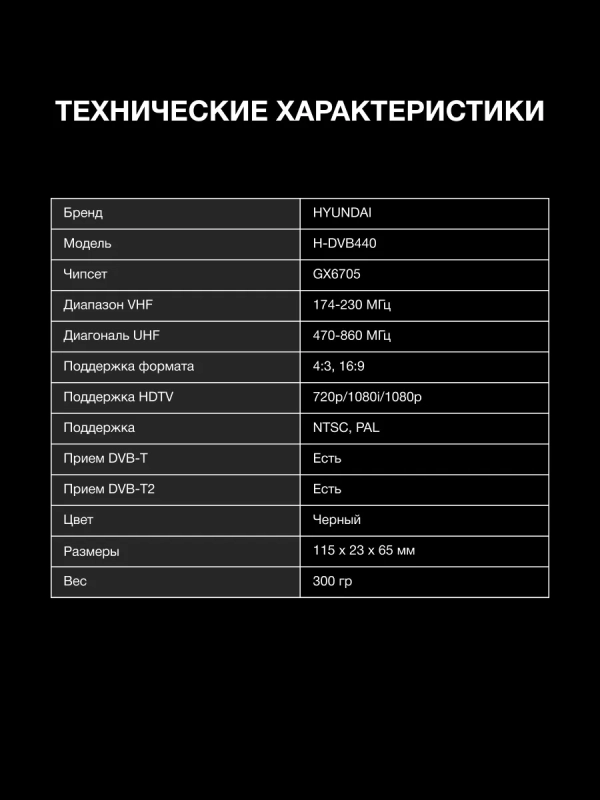 Приставка для телевизора H-DVB440 Приставка для телевизора H-DVB440