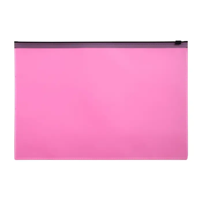 Папка-конверт на ZIP-молнии A4, 180 мкм, Calligrata Pastel, полупрозрачная, чёрная молния, коралловая Папка-конверт на ZIP-молнии A4, 180 мкм, Calligrata Pastel, полупрозрачная, чёрная молния, коралловая