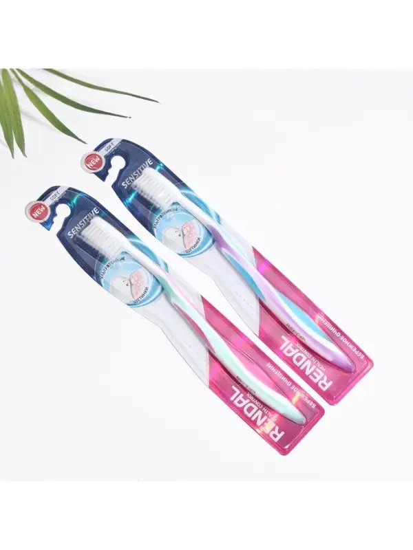Зубная щётка Rendall Sensitive, мягкая, микс, 1 шт.
