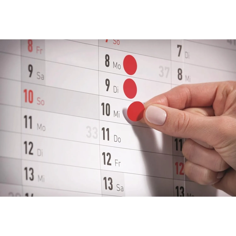 Этикетки самоклеящиеся  точки, 3089,&nbsp; d=18mm, разноцветные, 96шт/уп