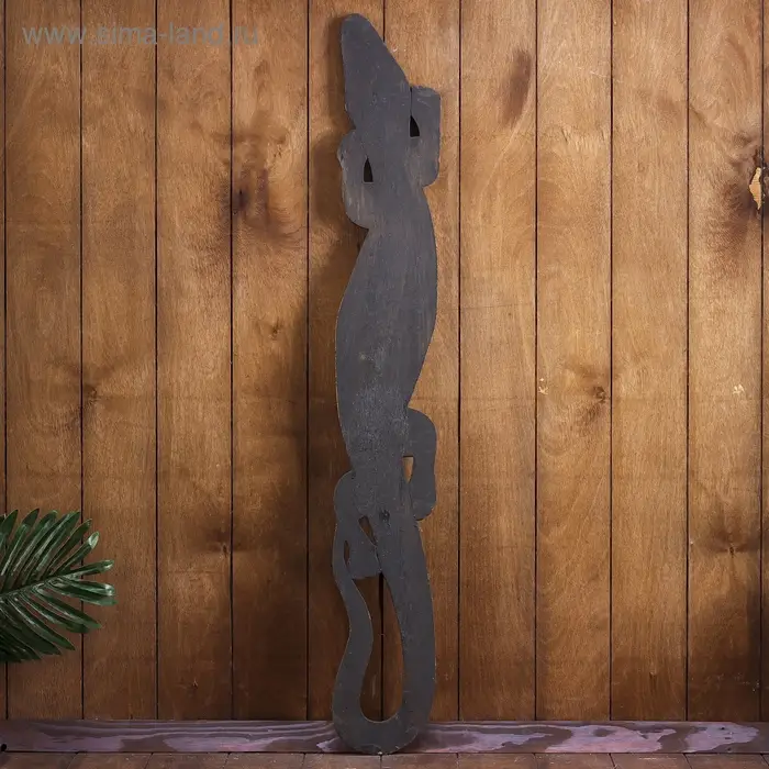 Панно настенное  Панно настенное "Геккон цветущий сад" 14х1х100 см