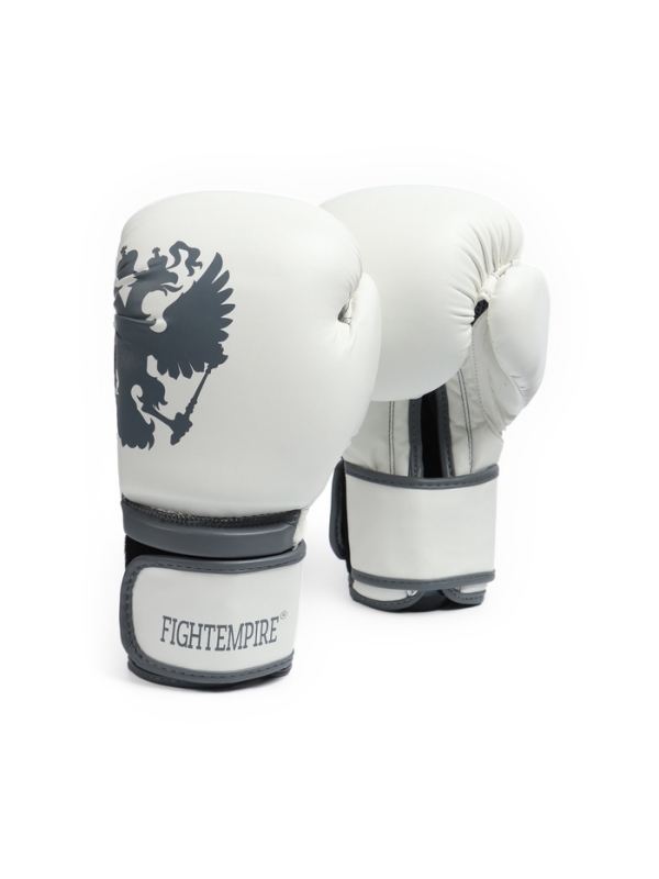 Боксерские перчатки FIGHT EMPIRE, PRIDE, белые, размер 12 oz