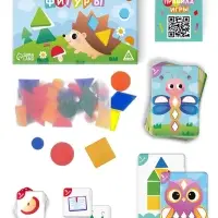 Настольная игра &laquo;Весёлые фигуры&raquo;, развивающая, 55 карт, 3+