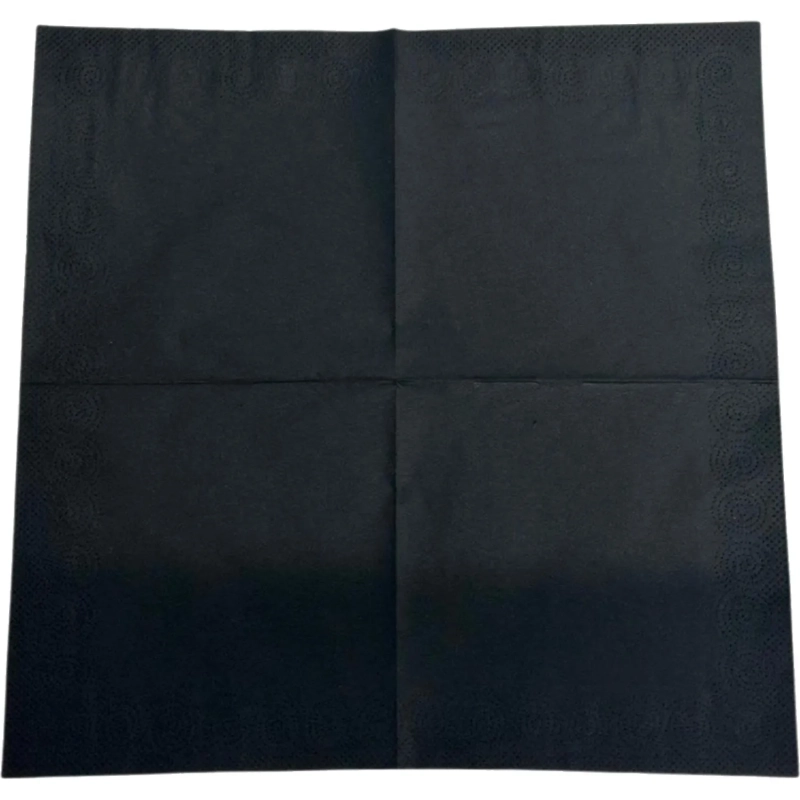 Салфетки бумажные 2-сл. 24х24 черные 250 шт./уп