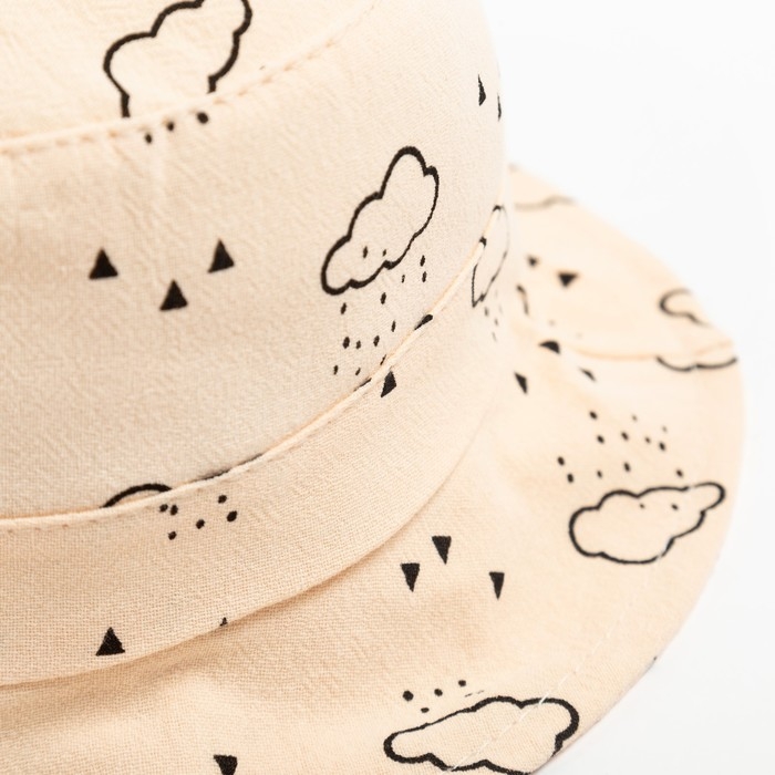 Панама детская MINAKU Панама детская MINAKU "Облака", цвет бежевый, размер 46