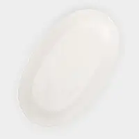 Блюдо сервировочное &laquo;Сьюзен&raquo;, 25&times;15&times;2.5 см, керамика, белое