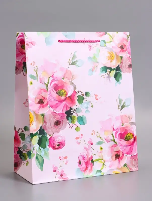 Пакет подарочный ламинированный &laquo;Комплимент&raquo;, 26&times;12&times;32 см
