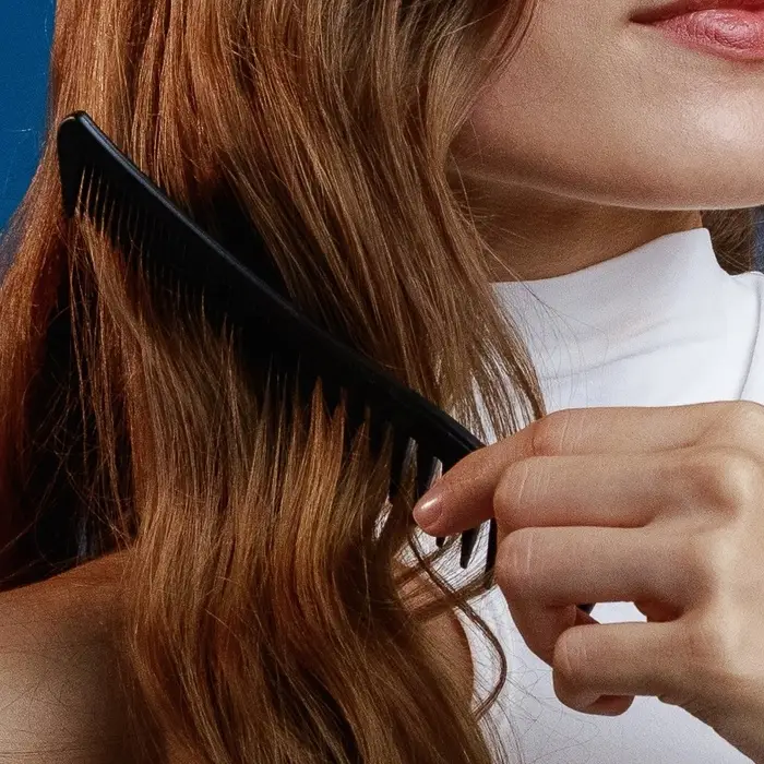 Расчёска комбинированная, 18.7 (±1) × 5 см, чёрная Расчёска комбинированная, 18.7 (±1) × 5 см, чёрная