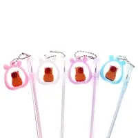 Ручка-прикол Calligrata &laquo;Капибара&raquo;, разные стержня, гелевая, МИКС