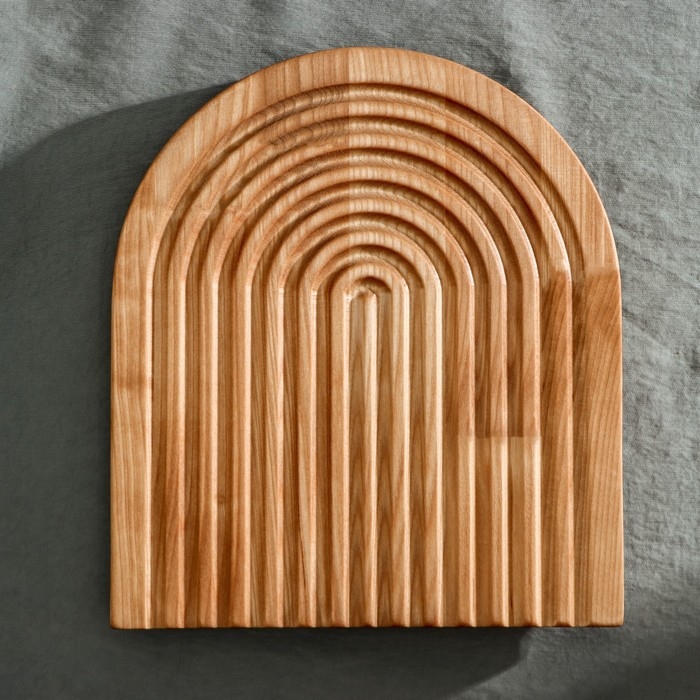 Доска разделочная для подачи и сервировки Adelica, 25×22×1,8 см, берёза Доска разделочная для подачи и сервировки Adelica, 25×22×1,8 см, берёза