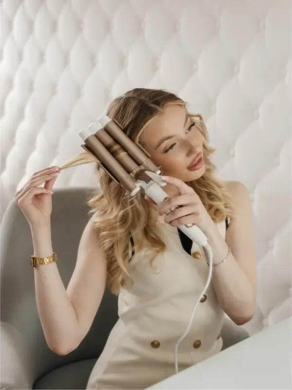 Плойка Luazon LW-05, 35 Вт, керамическое покрытие, d=25 мм, 220&deg;С, белая