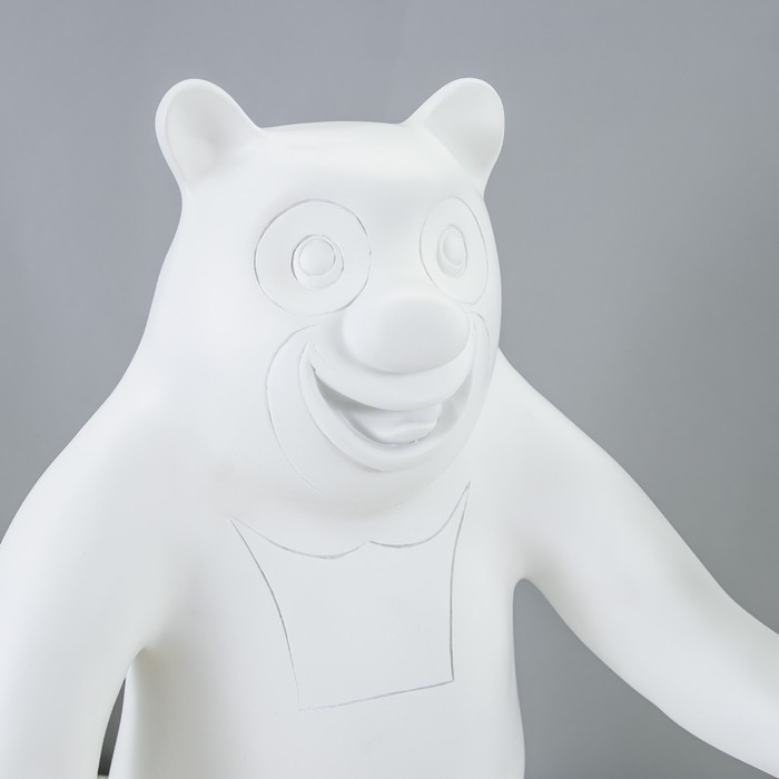 Настольная лампа Bear 1x40Вт E14 белый 30x30x41см Настольная лампа Bear 1x40Вт E14 белый 30x30x41см