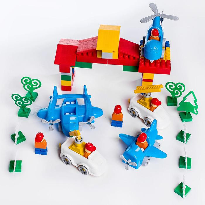 Конструктор «Моя авиация: Аэропорт», 127 деталей Конструктор «Моя авиация: Аэропорт», 127 деталей