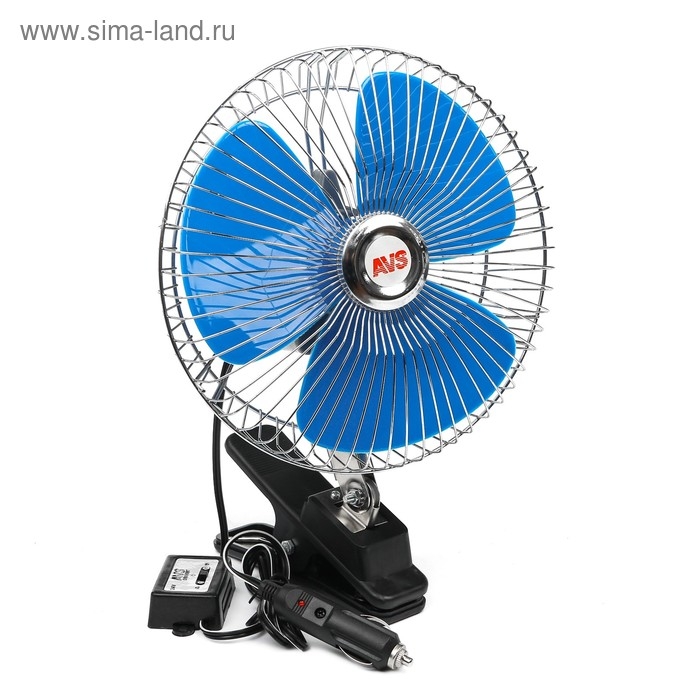 Вентилятор автомобильный AVS Comfort 8048C, 24 В 8 Вентилятор автомобильный AVS Comfort 8048C, 24 В 8", металл, серебристый