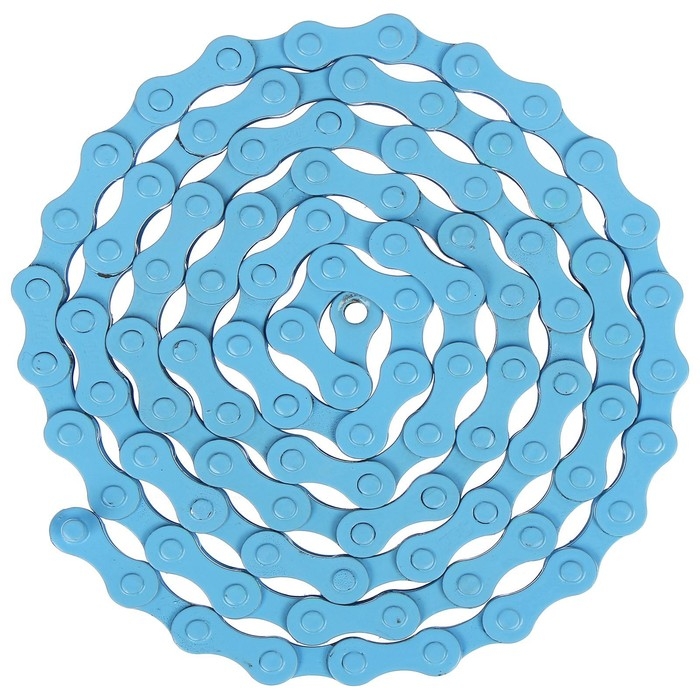 Цепь Dream Bike, 1 скорость, цвет синий Цепь Dream Bike, 1 скорость, цвет синий