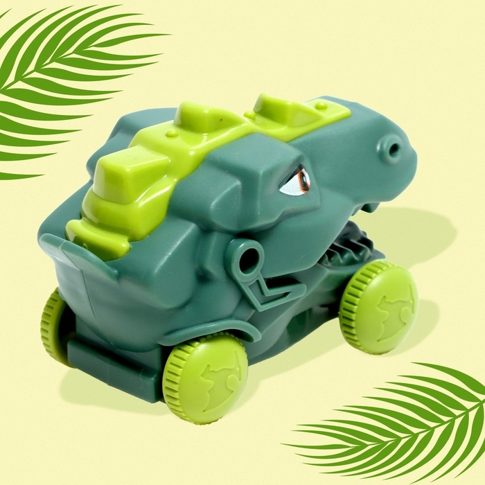 Грузовик-парковка &laquo;ДиноTruck&raquo;, 2 машинки-динозавра в клетке