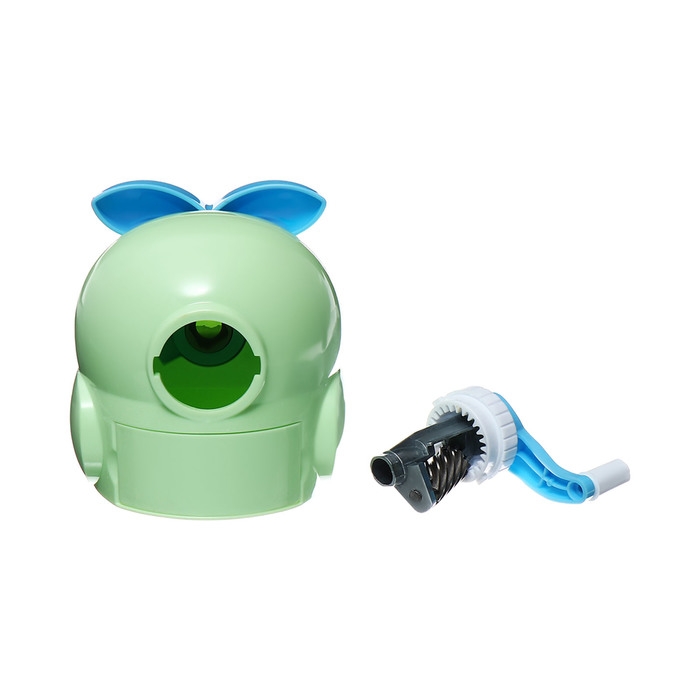 Точилка механическая с контейнером Сова Светло-зеленая