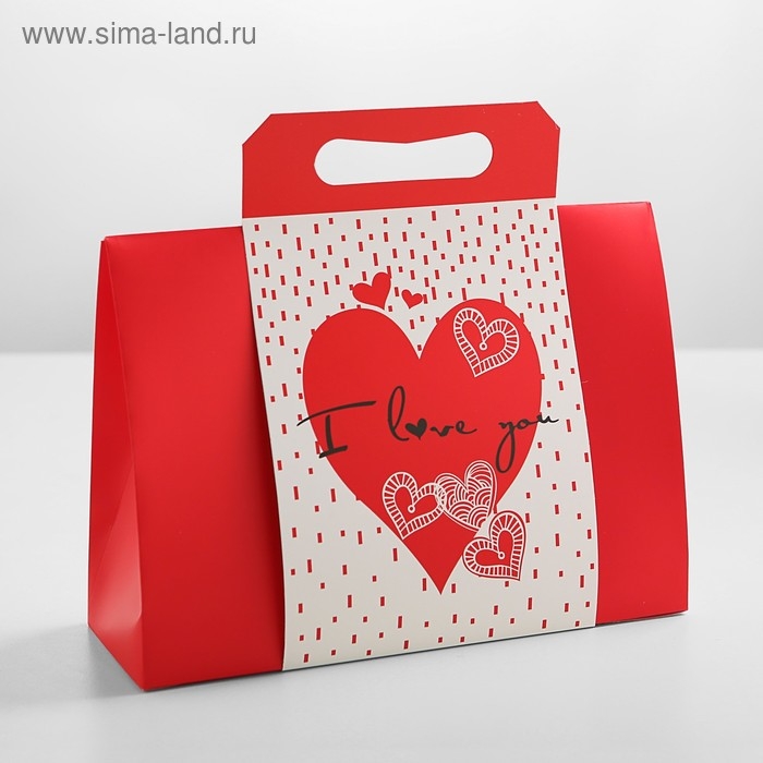 Пакет-коробка с ручкой 31 х 11 х 23 см