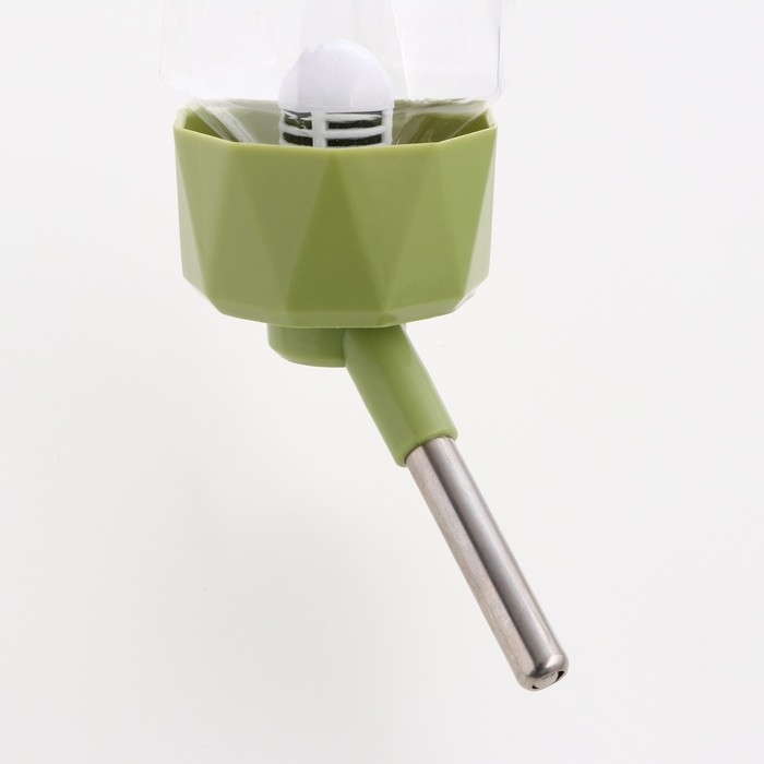 Поилка для животных, 500 мл, крепление-пружинка, зелёная Поилка для животных, 500 мл, крепление-пружинка, зелёная