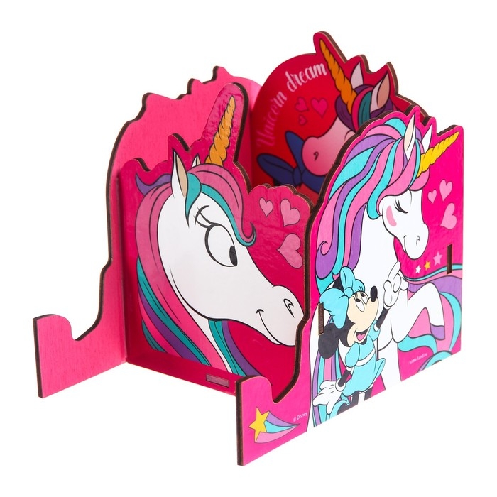 Органайзер для канцелярии, 12х15х16 см, Минни Маус и Единорог Органайзер для канцелярии, 12х15х16 см, Минни Маус и Единорог