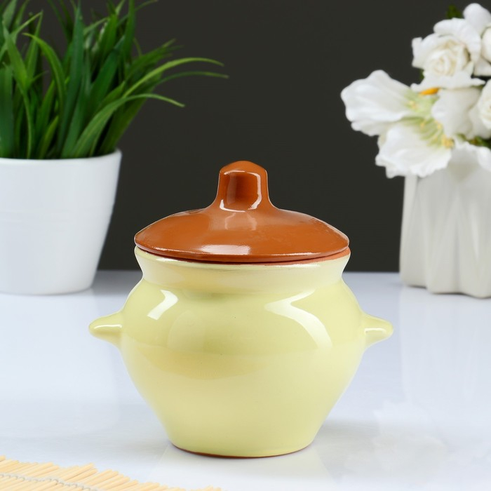 Набор горшков №5 с ручками 4х0,5л, МИКС