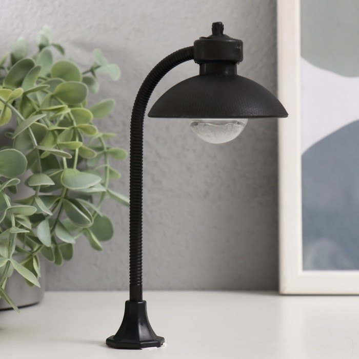 Декор для творчества пластик свет Декор для творчества пластик свет "Фонарь с круглой лампой" 7,8х16 см