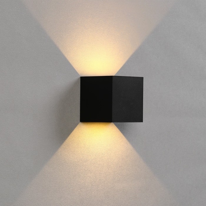 Светильник фасадный «Куб», FSD-063, 6 Вт, 3000К, регулир. луч, IP65, 220 В, пластик, черный 100842 Светильник фасадный «Куб», FSD-063, 6 Вт, 3000К, регулир. луч, IP65, 220 В, пластик, черный 100842