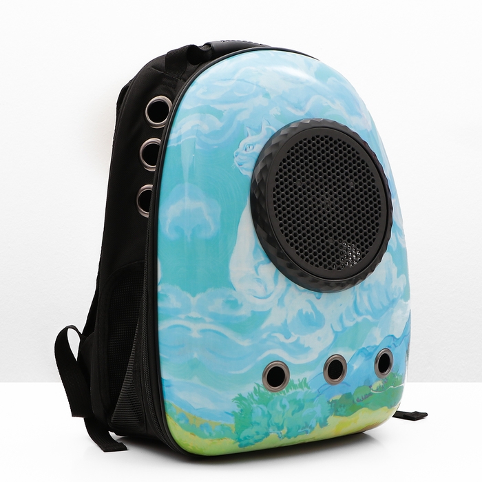 Рюкзак для переноски кошек и собак  Рюкзак для переноски кошек и собак "Поля", с окном, 32 х 25 х 42 см