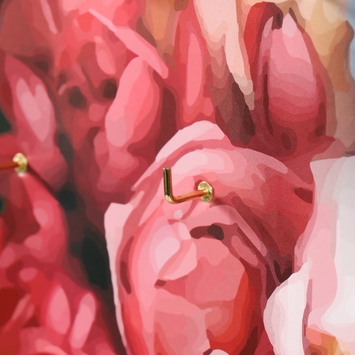 Ключница открытая Ключница открытая "Цветы 2" 5 крючков, 23х32 см