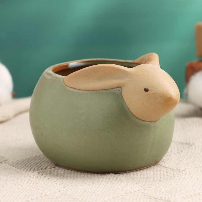 Горшок Горшок "Лаки Кролик" 11*9*8см