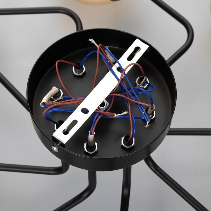 Люстра 2792/8 E27 40Вт черный 80х80х30 см BayerLux Люстра 2792/8 E27 40Вт черный 80х80х30 см BayerLux