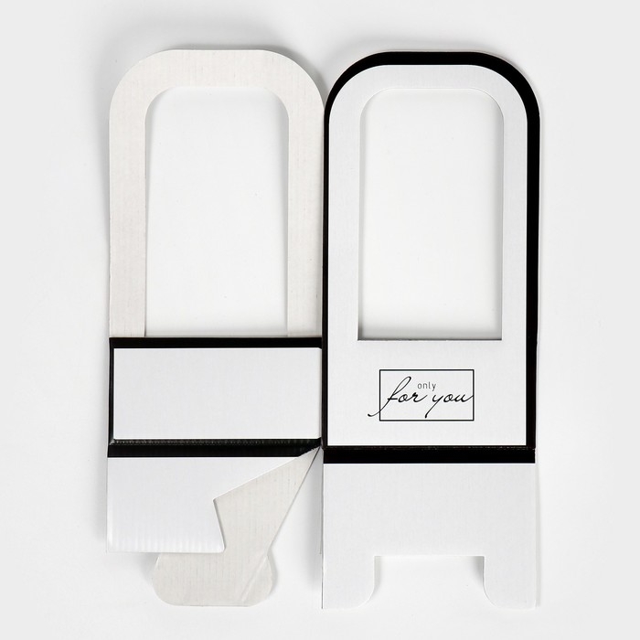 Коробка-переноска для цветов «For you», 12 × 12 × 22 см Коробка-переноска для цветов «For you», 12 × 12 × 22 см