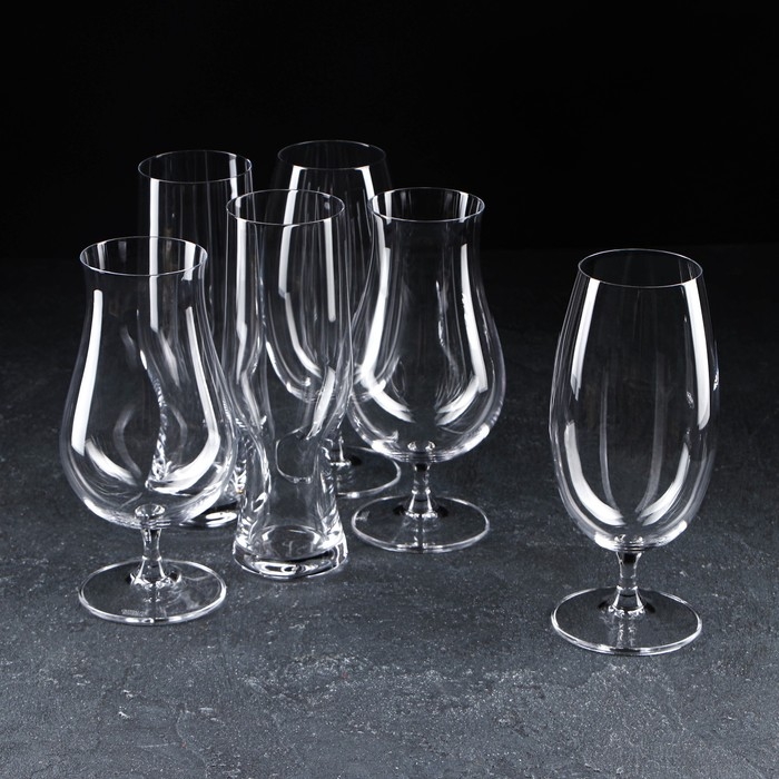 Набор стаканов для пива Beercraft, 630/550/680 мл, 6 шт Набор стаканов для пива Beercraft, 630/550/680 мл, 6 шт